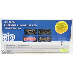 NEW 19" X 10" LED OPEN SIGN