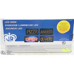 NEW 19" X 10" LED OPEN SIGN