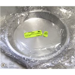 LOT OF 12 NEW 8" X 1" ALUMINUM PIE PLATES