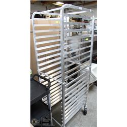 NEW ALUMINUM 20 TIER PAN RACK ON CHOICE