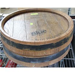 2 BARREL WALL MOUNT DECOR PIECES , 1 WITH