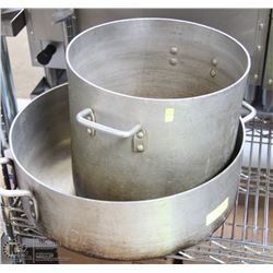 LOT OF 2 LARGE STOCK POTS