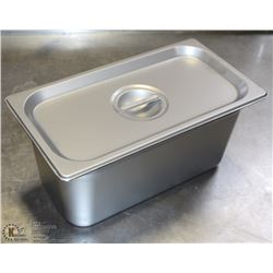 ME#7, STAINLESS STEEL FOOD PAN 1/3 SIZE 6" DEEP W/