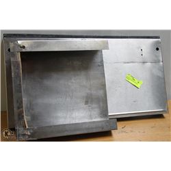 LOT OF 2 STAINLESS STEEL KNIFE HOLDERS