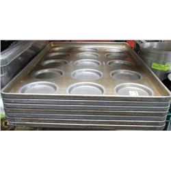 LOT OF 7 RAMEKIN OVEN TRAYS