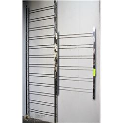 PAIR OF STAINLESS STEEL TOWEL BARS