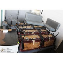 LOT OF ASSORTED RESTAURANT BENCHES