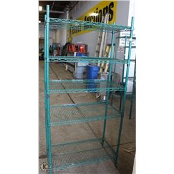 5 TIER GREEN METAL RACK ON CHOICE