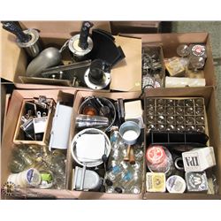 PALLET OF ASSORTED BAR ACCESSORIES INCLUDING