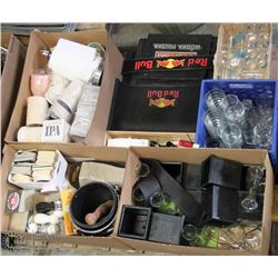PALLET OF ASSORTED BAR ACCESSORIES