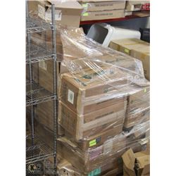 PALLET OF COFFE FILTERS AND SANDWICH CONTAINERS