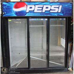 3 COMPARTMENT PEPSI  UPRIGHT COOLER