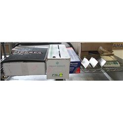 SMALL RACK OF RESTAURANT MISC. FOOD WRAPPERS