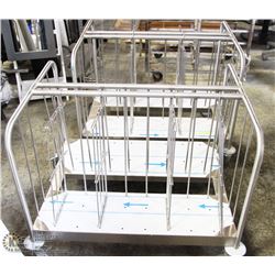 2 NEW SS PLATE RACKS WITH DIVIDERS
