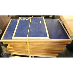 14-3" X 28" WOOD TABLE TOPS WITH 1 24" X 30"