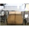 Image 1 : NEW STAINLESS WORK TABLE 30"X36"