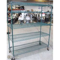 5 TIER METAL RACK 60" X 24" X 72"