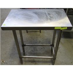 STAINLESS STEEL PREP TABLE 13" X 18" X 35"