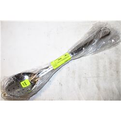 LOT OF 12 NEW 15" SS PERFORATED SPOONS