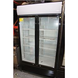 NEW 2 DOOR HINGED BEVERAGE COOLER
