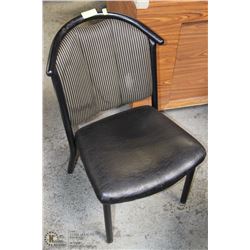 VARIOUS PATTERN ARM CHAIRS WITH BLACK