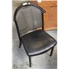 VARIOUS PATTERN ARM CHAIRS WITH BLACK