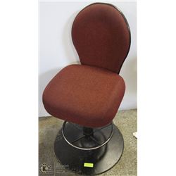 HEAVY DUTY RED SWIVEL CHAIRS WITH FOOT