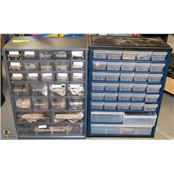 2 PARTS ORGANIZERS WITH CONTENTS