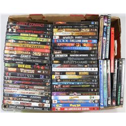 LARGE FLAT OF DVD'S
