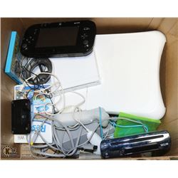 LARGE LOT OF NINTENDO WII  AND WII-U MISC WITH