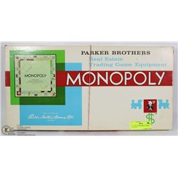 VINTAGE 1961 MONOPOLY GAME COMPLETE