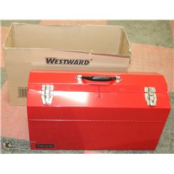 NEW WESTWARD 21" TOOLBOX WITH CANTILEVER DRAWERS.