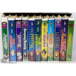 DISNEY VHS MOVIE FLAT OF 11
