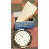 Image 1 : XL CLOCK WITH FLOATING SHELF AND COAT RACK.
