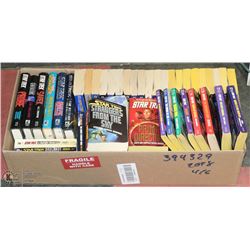 COLLECTION OF OVER 60 STAR TREK BOOKS , MOSTLY