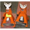 SET OF 2 ORANGE 1TON . JACK STANDS