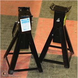 SET OF 2 BLACK 4000LBS CAP. JACK STANDS