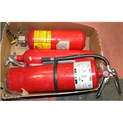 LOT OF 3 ABC FIRE EXTINGUISHERS
