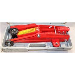 RED ROLLING FLOOR JACK WITH CASE