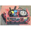 Image 1 : RED /BLACK HUSKY TOOL BAG WITH LIGHT AND TOOLS