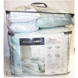 MADISON PARK 7PC WILLOW KING COMFORTER SET
