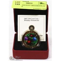 2007 RCM HOLIDAY ORNAMENTS 50 CENT COIN
