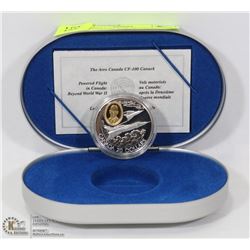 THE AVRO CANADA CF-100 CANUCK $20 CANADIAN 1 TROY