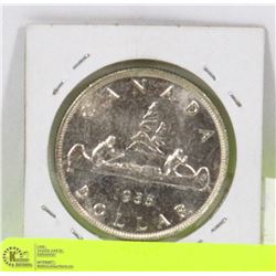 1935 KING GEORGE V CANADA'S FIRST SILVER DOLLAR