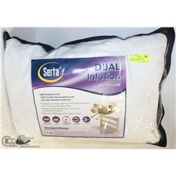 SERTA DUAL INFUSION BED PILLOWS,STANDARD