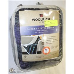 WOOLRICH LUXURY HEATED THROW BLANKET