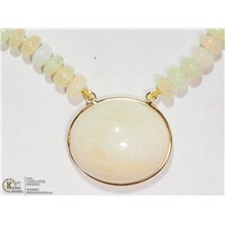 20) 14KT YELLOW GOLD MULTI-OPAL 17" NECKLACE