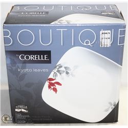 BOUTIQUE CORELLE 16PC KYOTO LEAVES DINNERWARE