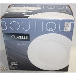 BOUTIQUE CORELLE 16PC SWEPT DESIGN DINNERWARE