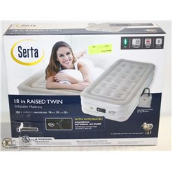 SERTA 18" RAISED TWIN INFLATABLE MATTRESS